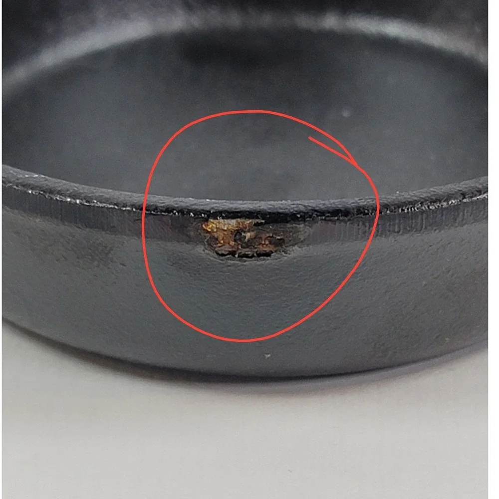 Lodge Miniature Cast Iron Skillet 3.5 Inch Small Frying Pan USA MS Black